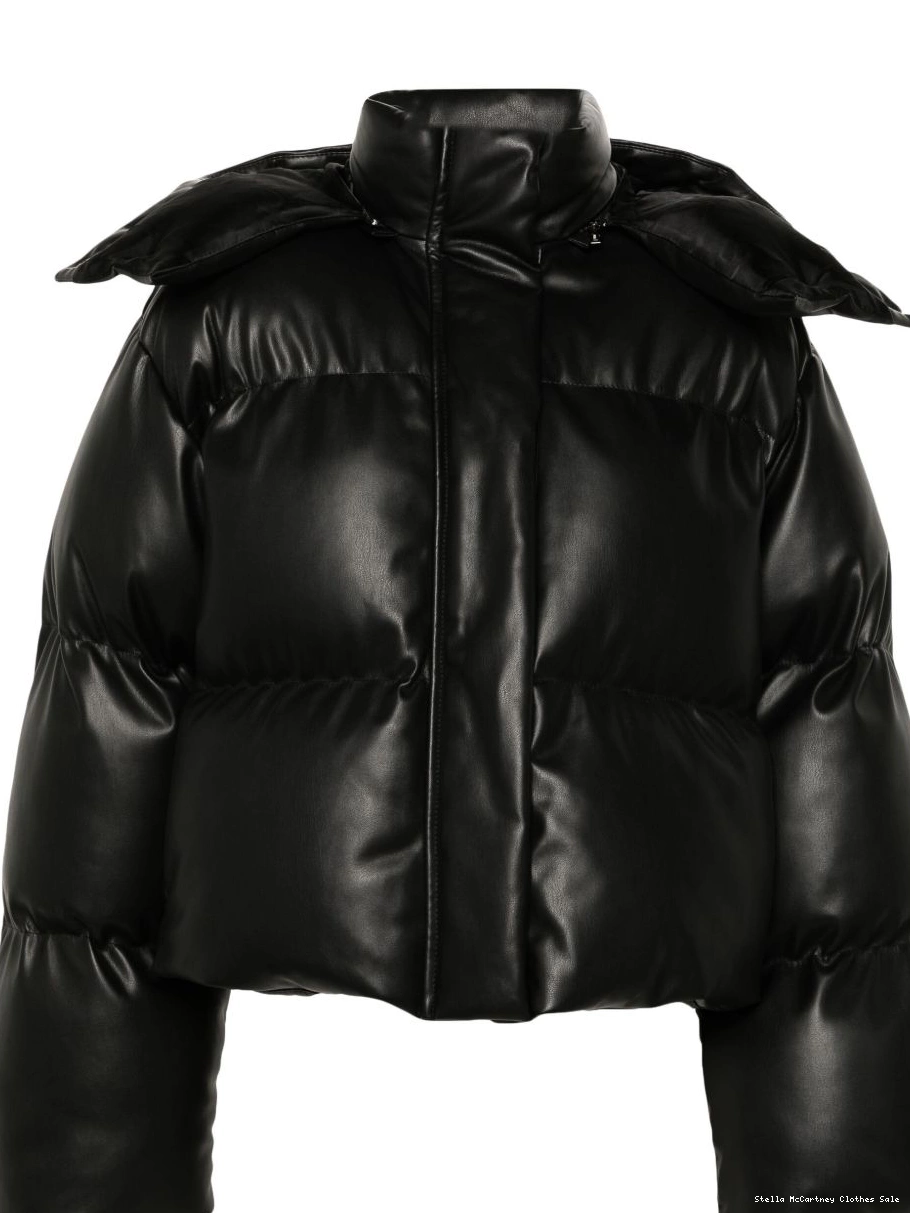 Affordable faux-leather McCartney Stella puffer jacket Women 0824